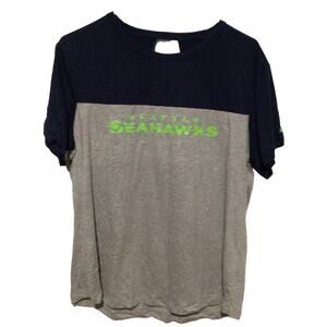 Nike NFL Team Women’s Seattle Seahawks Cutout Short Sleeve Graphic T-Shirt Sz XL
